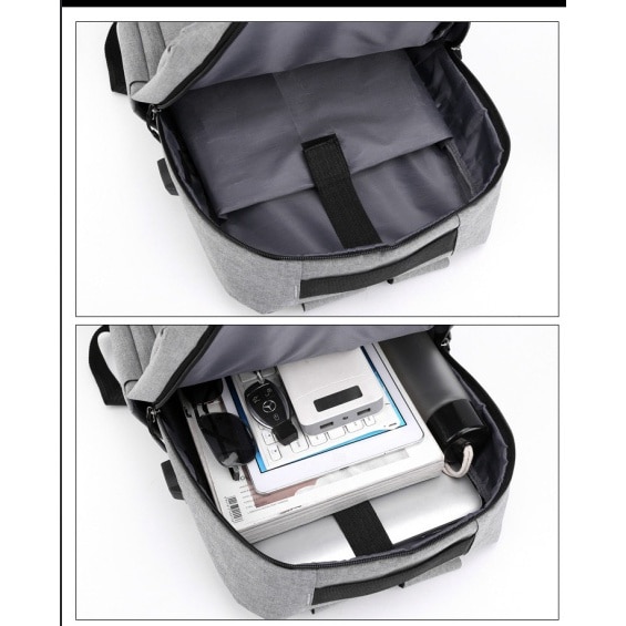Rucsac laptop impermeabil, Nylon, Pentru laptop 15.6inch, Albastru