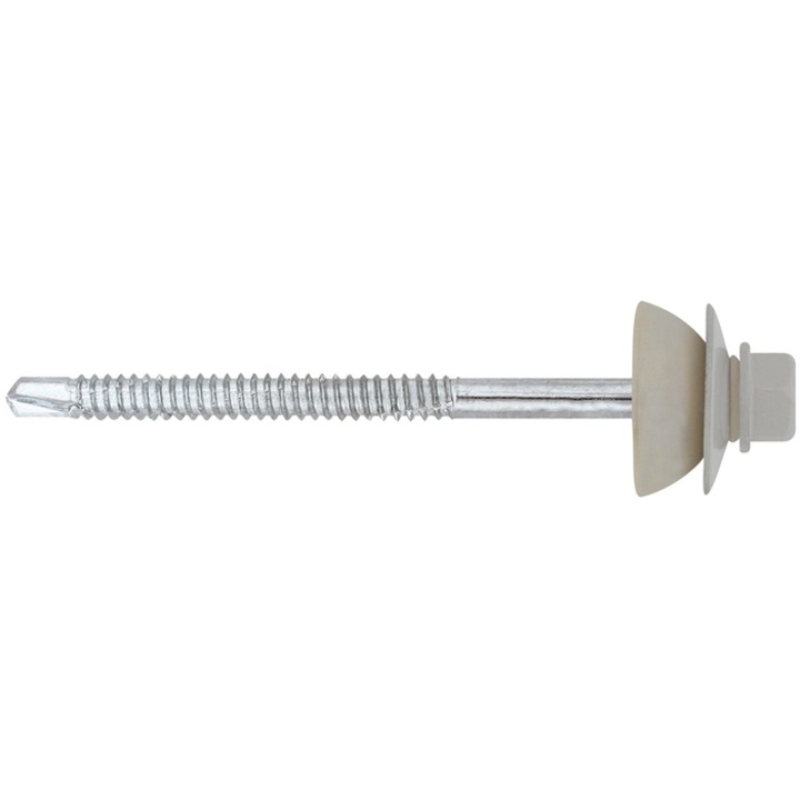 Surub autoforant, cu cap hexagonal, din otel, Friulsider, 6.3 x 140 mm, 25 bucati