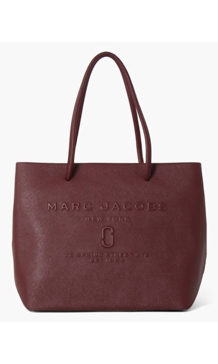 MARC JACOBS női táska, bordó színű, borjúbőr, hosszúság: 32 cm, szélesség: 16 cm, magas: 29 cm