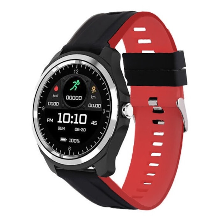 Smartwatch Choetech WT001, monitorizare sanatate, ecran 1.91", IP67, negru