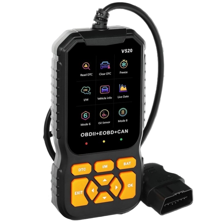 Инструмент за диагностика скенер OBD2 Upgraded Auto Check Engine with DTC Read/Erase, 35 901 DTC, печат на данни в облак, скенер за четец на кодове за автомобили след 1996 г., WALALLA, черен