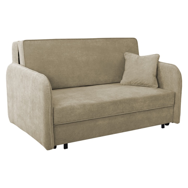 Canapea Clivia Loft III, MIRJAN24, ecru, 145x98x85 cm