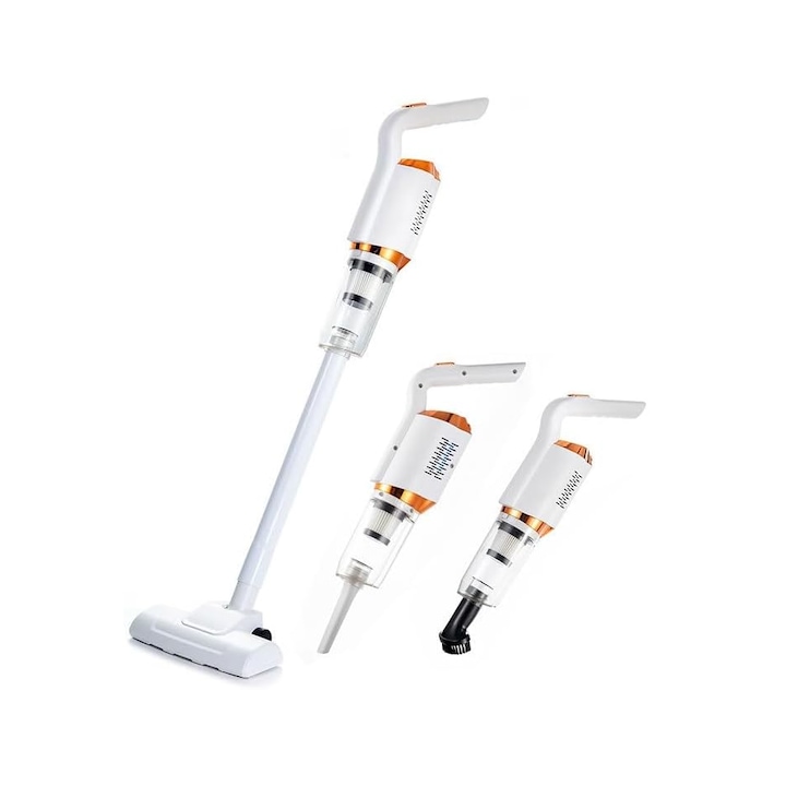 Aspirator de mana vertical, cu acumulator 2000 mAh, fara fir, 120W, JRH