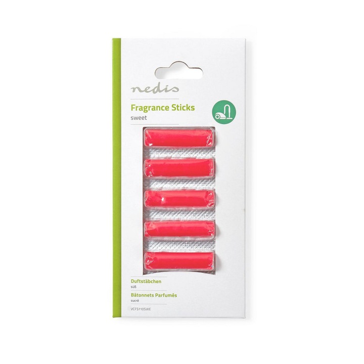 Nedis Porszívó Illatosító Rúd, Édes Illat – 5 db – VCFS110SWE
