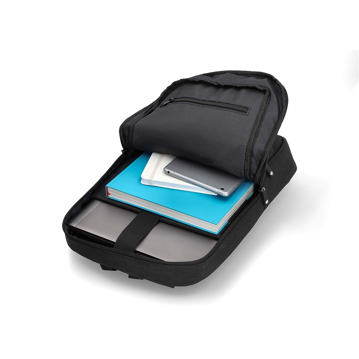 Rucsac pentru notebook, Nedis, pentru notebook-uri cu display 10-16", 10 compartimente, dimensiune 430x50x290mm, negru