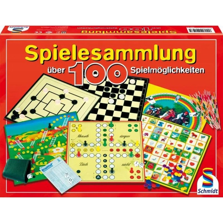 Schmidt Spielesammlung/100 Spiele társasjáték készlet (49147 / 2485-183) (2485-183)