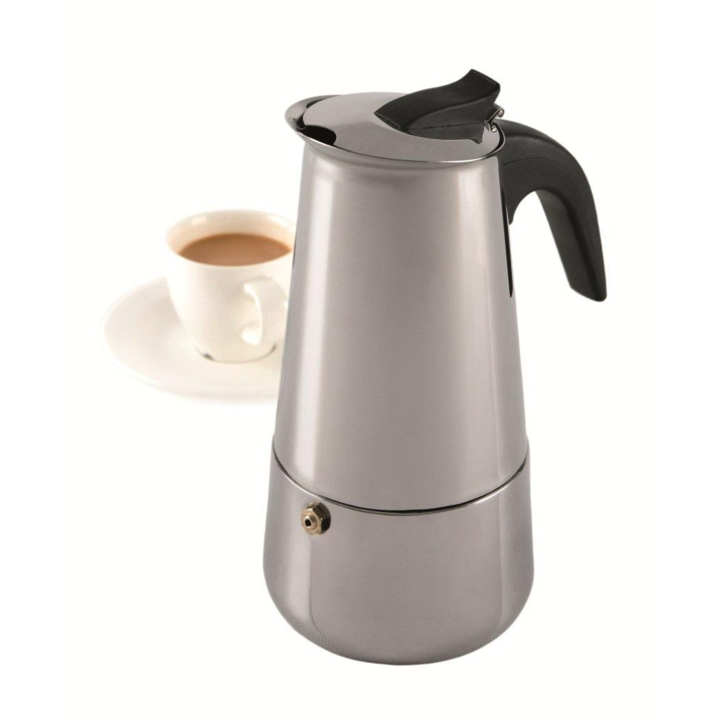 Kávéfőző 6 személyes kotyogós inox (Olasz 6 sz. alu inox/5997969318336) (5997969318336)