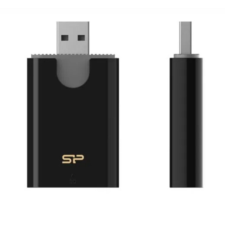 Silicon Power Combo USB 3.2 kártyaolvasó fekete (SPU3AT5REDEL300K) (SPU3AT5REDEL300K)