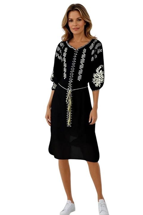 Rochie dama casual RDF, Negru Darth Vader