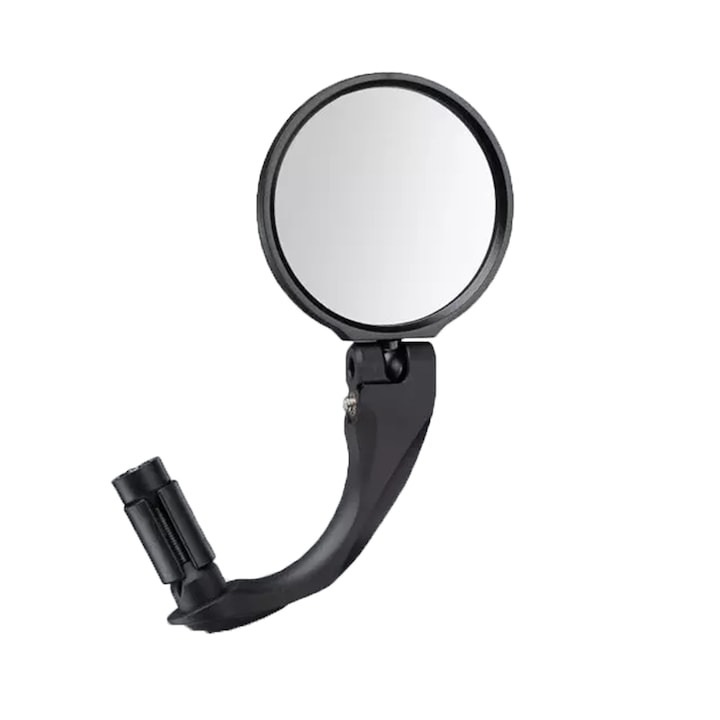 Oglinda retrovizoare pentru bicicleta, ajustabila, rotatie 360°, diametru 6.7 cm, negru, Dactylion®