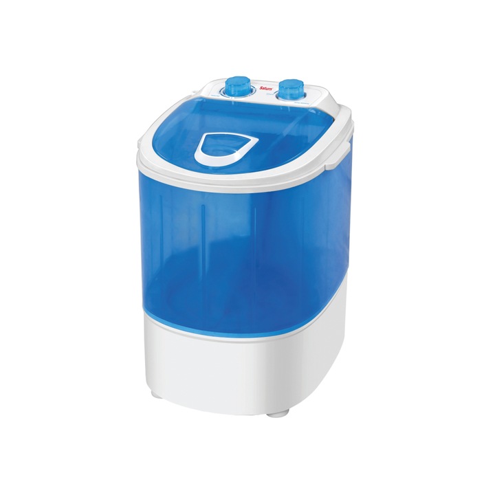 Masini de spalat rufe Saturn ST-WM0610, 140 W, Sarcina maxima: 2, 5 kg, Incarcare pentru invartire: 1 kg, Timer de spalare: 15 min, Alb