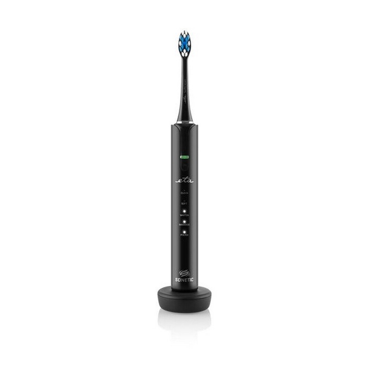 ETA 170990010 Sonetic Li-ion, 800 mAh, USB töltés, IPX7 Fekete elektromos fogkefe