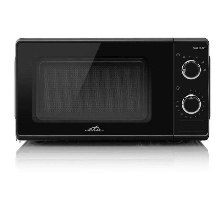 ETA 221090010 Galiato, 1100 W, 17 l, 6 Fokozat, Időzítő, Fekete mikrohullámú sütő