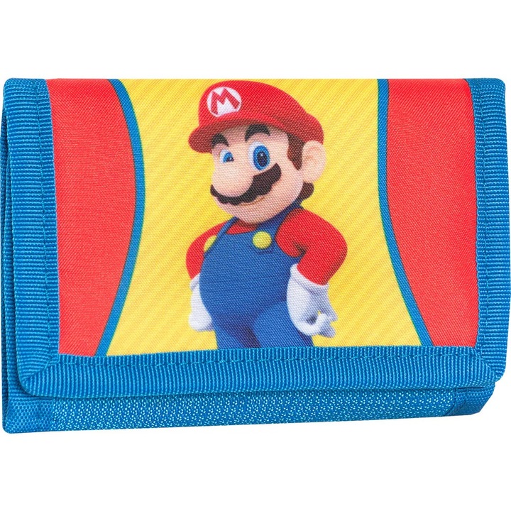 Портфейл Super Mario Tricolore, 13 х 9.5 см, Многоцветен