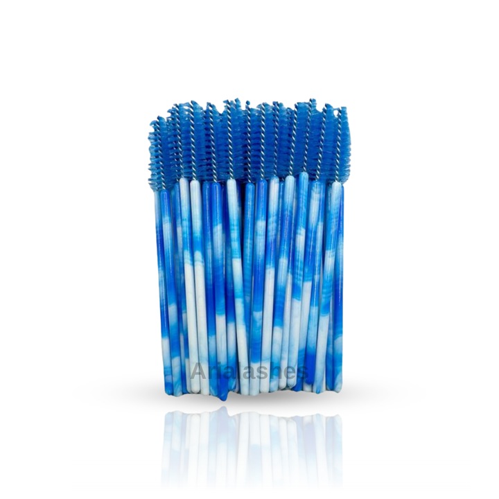 Комплект четки за спирала Tie dye (50 БР.) - Син