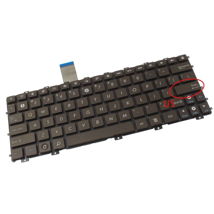 Tastatura pentru maro Asus 1015PED 1015PEG, 1015PEM, 1015PN, 1015PT, 1015PW, 1015PX, 1015T, 1016P, 1016PT, 1018P, 1018PB, 1025C, R011CX, R011PX, R051CX, R051PX, R11CX, X101