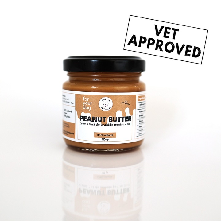 Unt de arahide pentru caini Doctor Totolici, 110 g