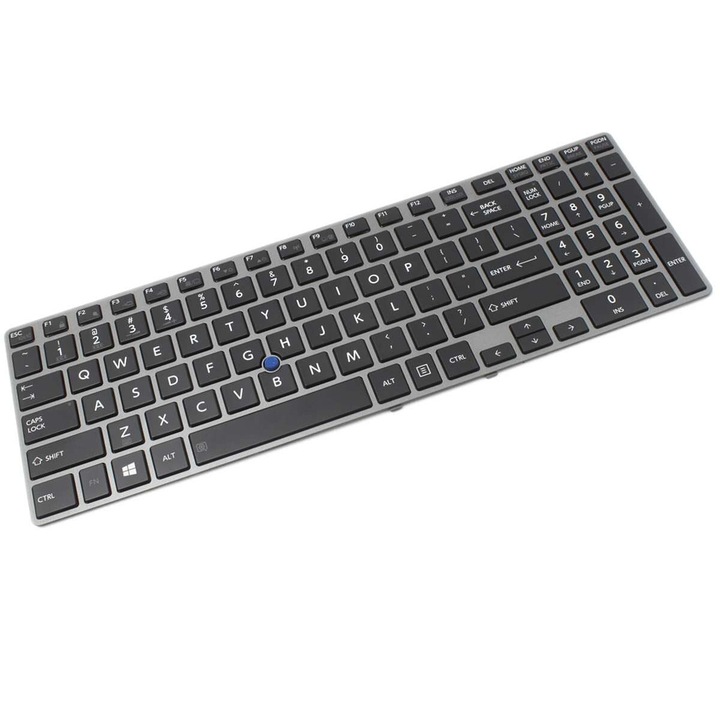 Laptop billentyűzet, kompatibilis Toshiba V138170FS1, V143070CS1, 0KN0, CK3LA13, 9Z.N7TSV.801, 9Z.N7USU.P06, 9Z.N7USU.P1E, 9Z.N7USU.Q0R, 9Z.N7USV.P0U, 9Z.N7USV.Q0S, MP, 11B93US, 930B, NSK, Fehér