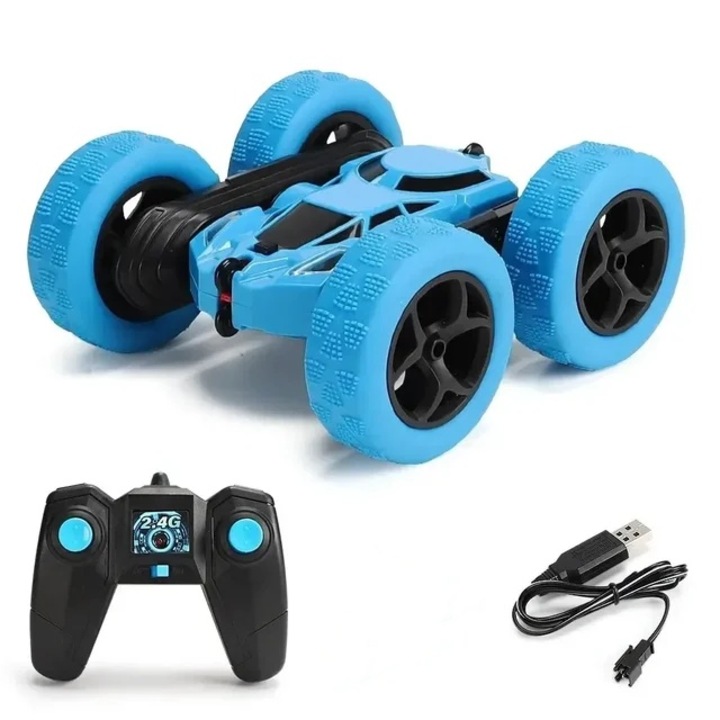 Masina Off-Road cu Telecomanda, GLSmart®, 2.4GHz Radio Controlled Car, senzor de mana, Lumini Led si Sunete, Rotire 360 Grade, pentru copii 6 - 10 ani
