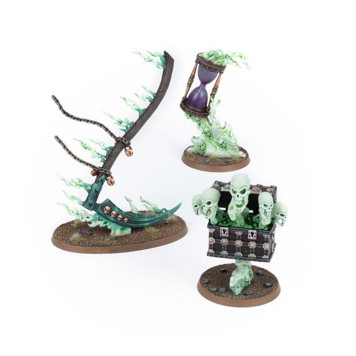 Разширение за игра Games Workshop Warhammer Age за Sigmar Endless Spells Nighthaunt, 16 части, Сив