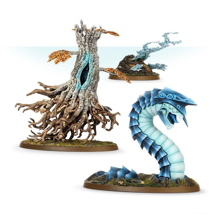 Разширение за игра Games Workshop Warhammer Age fo Sigmar, Endless Spells Sylvaneth, 15 части, Сив
