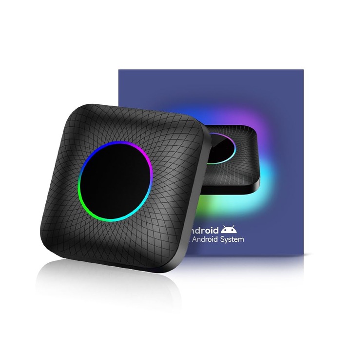 CarPlay Ai Box Android 13.0, vezetékes érintőképernyő támogatás, csak a CarPlay, beépített 4G hálózat, YouTube, Netflix, Google Play, vezeték nélküli CarPlay és Android Auto, WALALLA, többszínű