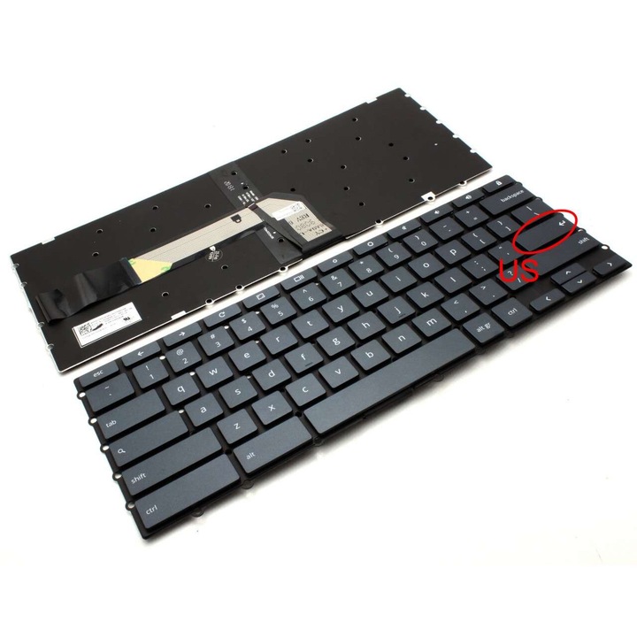 Tastatura pentru Lenovo IdeaPad S340-14, Neagra, cu, Taste, Gri, iluminata, backlit, S340-14API, S340-14IIL, S340-14IML, S340-14IWL, LCM16H3, LCM16H33USJ6862, PK131DZ1A00