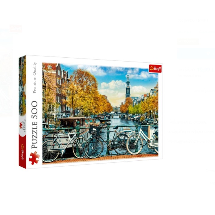 Пъзел BURRAQ, Amsterdam Bicycle Bridge, 500 части, Classic