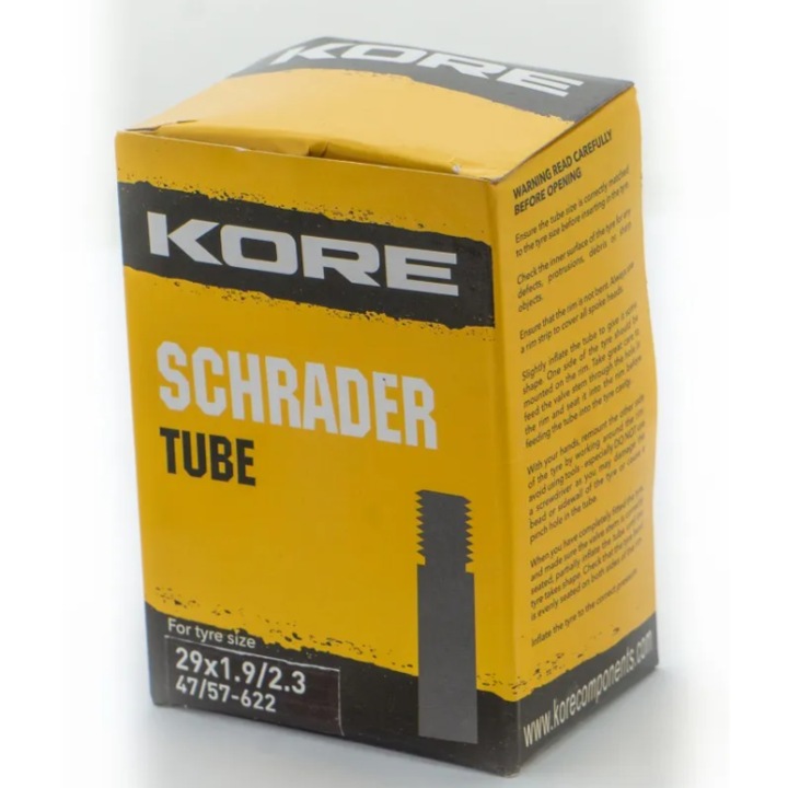 Kore MTB belső gumi, schrader szelep, méret 29 x 1.9 / 2.3