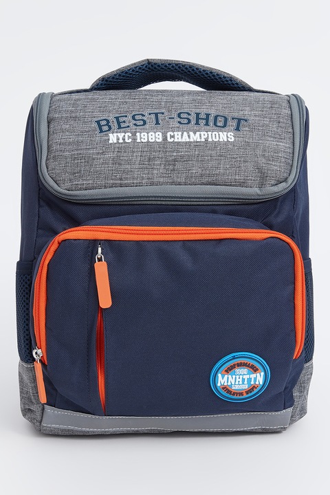 LC WAIKIKI, Rucsac cu barete ajustabile, Gri melange, Portocaliu mandarina, Bleumarin