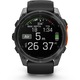 Smartwatch Garmin Fenix 8, 51mm, AMOLED, GPS, Wi-Fi, Android/iOS, Glass, Otel inoxidabil, Slate Gray, Black Silicone Band