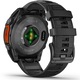Smartwatch Garmin Fenix 8, 47mm, AMOLED, GPS, Wi-Fi, Android/iOS, Glass, Otel inoxidabil, Slate Gray, Black Silicone Band