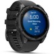 Smartwatch Garmin Fenix 8, 47mm, AMOLED, GPS, Wi-Fi, Android/iOS, Glass, Otel inoxidabil, Slate Gray, Black Silicone Band