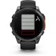 Smartwatch Garmin Fenix 8, 47mm, AMOLED, GPS, Wi-Fi, Android/iOS, Glass, Otel inoxidabil, Slate Gray, Black Silicone Band