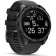 Smartwatch Garmin Fenix 8, 47mm, AMOLED, GPS, Wi-Fi, Android/iOS, Glass, Otel inoxidabil, Slate Gray, Black Silicone Band