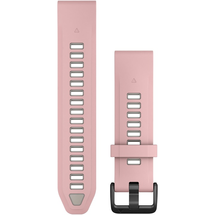 Garmin okosóra szíj, szilikon, QuickFit® 20 mm, Dust Rose/Fog Gray