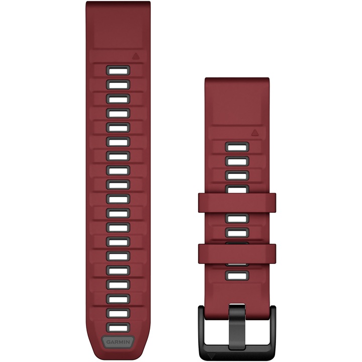 Garmin Smartwatch szíj, szilikon, QuickFit 22 mm, Marsala/Grafit