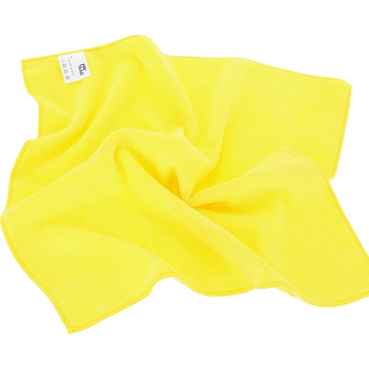 MR RAG 40x40cm YELLOW 380GSM sárga pihe-puha mikroszálas kendő