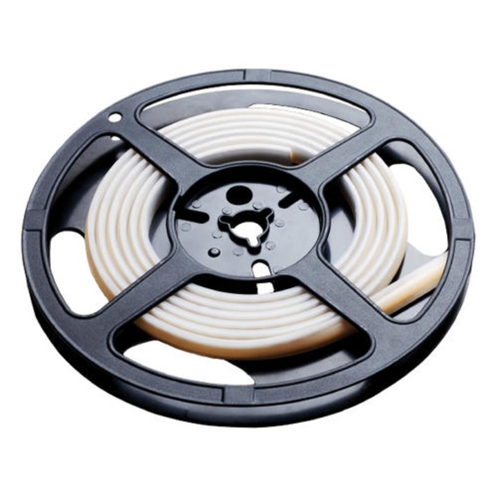 Kit banda LED COB, lumina neutra(4000K), 8W/m, 360 SMD/m, 720 lm/m, 5 metri, 24V, IP65, alimentare + controller, Optonica