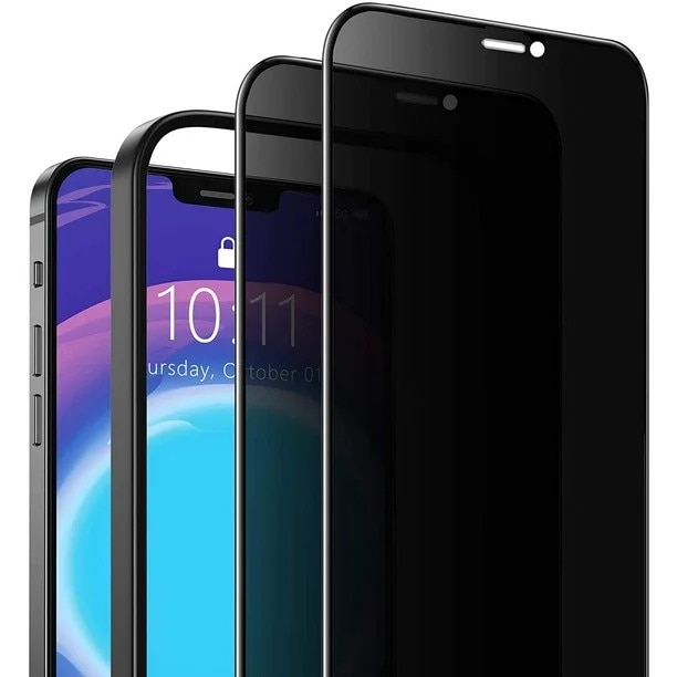 Folie Privacy Compatibila cu IPhone 12 Pro Max, (5G), Full Cover, 6D, Calitate Premium