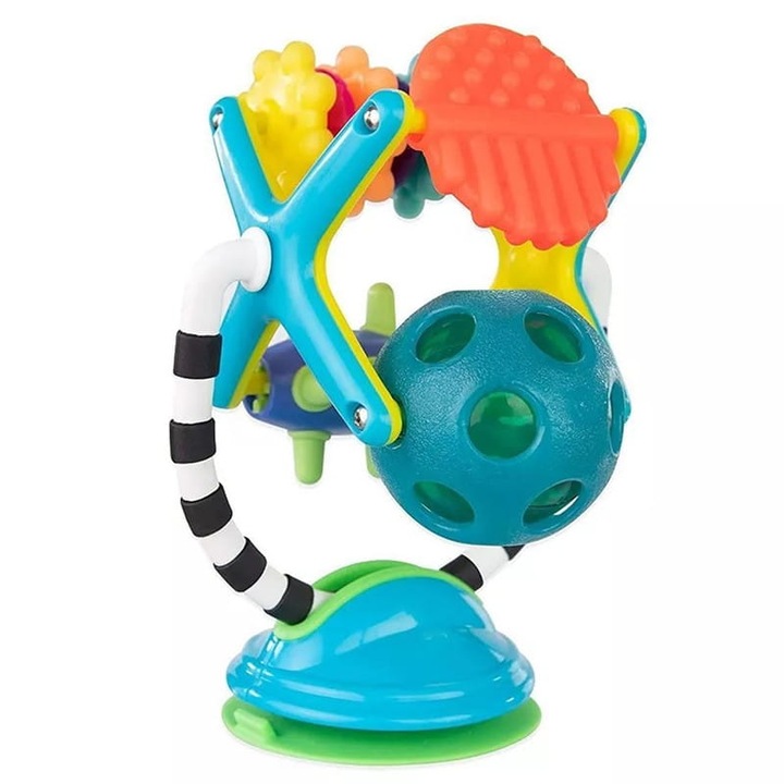 Jucarie interactiva Sassy, Diabelski Mlyn, multicolor, 11.5x12x18cm, 6m+