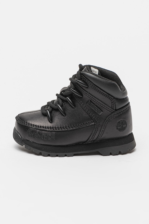 Timberland, Кожени боти с връзка, Избеляло черно, 25 EU