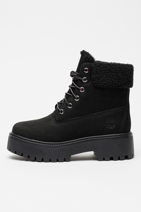 Timberland, Водоустойчиви боти Stone Street от набук, Черен