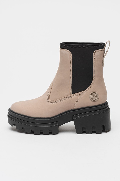 Timberland, Боти Everleight Chelsea, Черен/Сиво-бежов