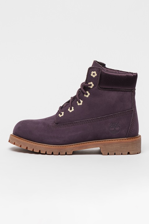 Timberland, Непромокаеми боти 6IN Premium от набук, Виолетов