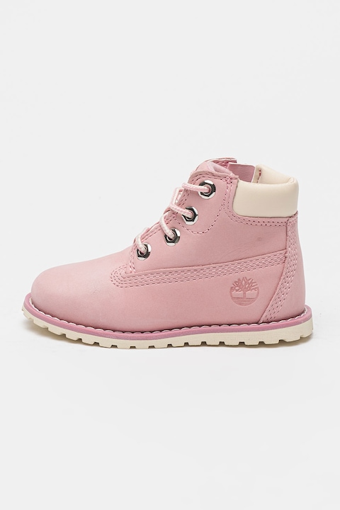 Timberland, Боти от набук, Слонова кост/Пастелнорозов