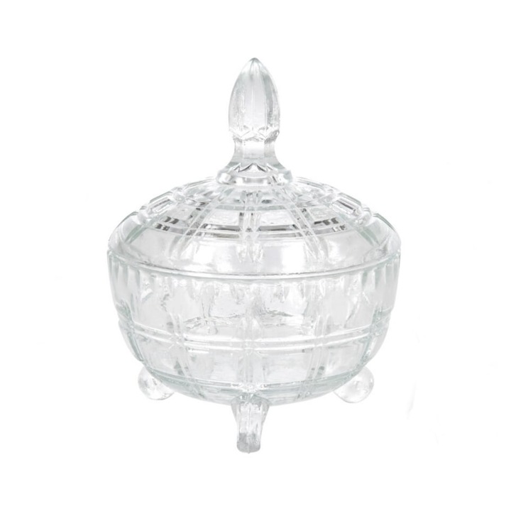 Bol Excellent Houseware, sticla, cu capac, 200ml