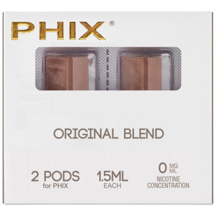 Rezerve tigari electronice Phix Pods 2 Pack (2x 1.5 ml), 0 mg, Original Blend