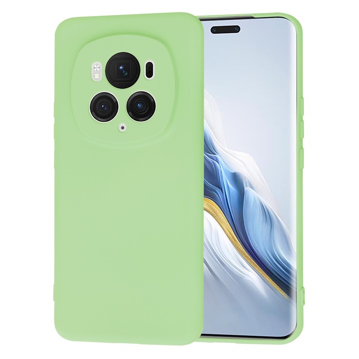 Honor Magic6 Pro védőtok, Cipsir Safe, SoftFlex, Q38, szilikon, menta Lucky Green