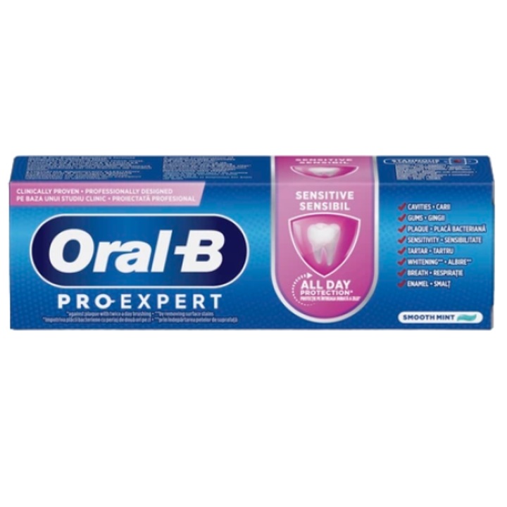 Паста за зъби, Oral-B, Pro-Expert Professional Protection, Advanced Multi-Protection, вкус на мента, с флуорид, 75 ml